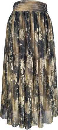 BA&SH Ba & sh Pleated Maxi Skirt in Multicolor Polyester