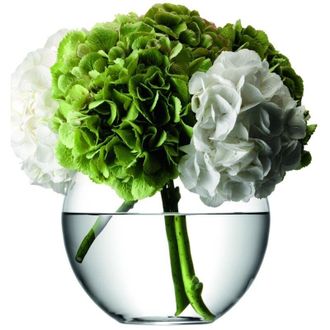 LSA International Lsa International - FW05 Flower, Vaso rotondo per bouquet, altezza: 22 cm, Trasparente