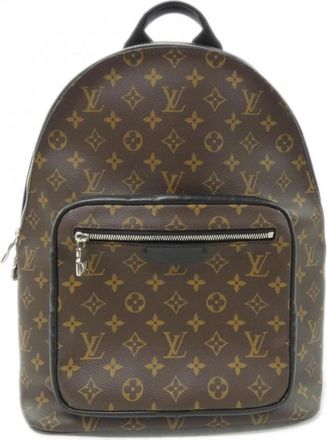 Louis Vuitton Marron Coated Canvas Backpack (Pre-Owned)