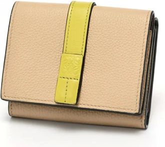Loewe Pre-owned Wallets, female, Beige, Size: ONE SIZE Pre-owned Leather Wallet
