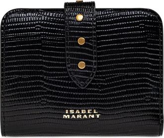 Isabel Marant Portafoglio con placca logo - Nero