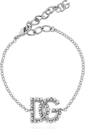 Dolce & Gabbana Armband met logo - Dames - Armbanden - Grijs - ONE Size - Accessoires