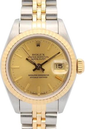Rolex Pre-owned Datejust 69173 - Dames - Vintage Horloges - Geel - ONE Size - Vintage