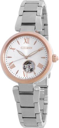 Citizen Automatic White Open Heart Dial Ladies Watch PR1054-67A