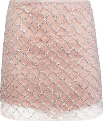 Fleur du Mal Minigonna con decorazione - Rosa