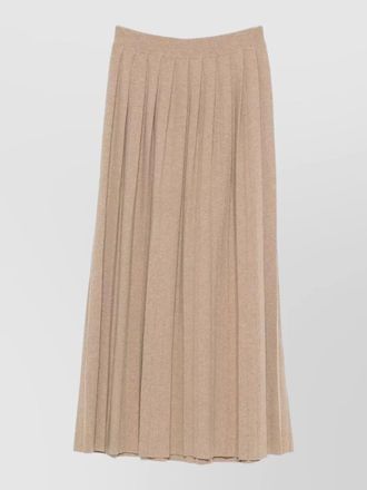 Lisa Yang minda high waist pleated midi skirt