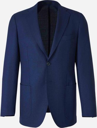 Scabal Straight Wool Blazer