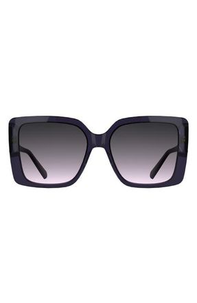 Kendra Scott Amber Filigree 56mm Gradient Rectangular Sunglasses in Lavender at Nordstrom