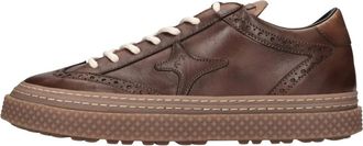 Ama brand 3069 OXF Sneaker - Heren - Sneakers - Bruin - 45 EU - Leer - Schoenen
