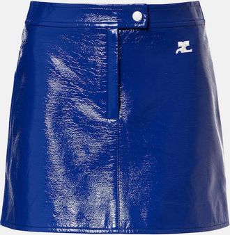 Courr&egrave;ges Courr&egrave;ges Reedition vinyl miniskirt