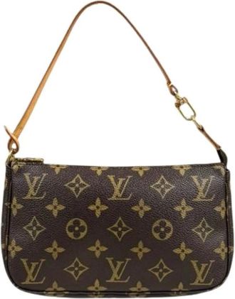 Louis Vuitton Pre-owned Shoulder Bags, female, Brown, Size: ONE SIZE Pre-owned Canvas Shoulder Bag