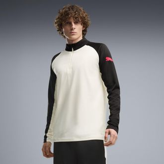 Puma Maglia con zip individualLIGA da uomo, Abbigliamento, Beige, 3XL