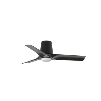 Netlighting Hey Tube Small 3 Blade Ceiling Fan Black Light 2700 4000 6000K Smart