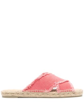 Castaner Espadrilles con frange - Rosa