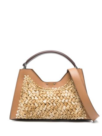 Gianni Chiarini Aurora tote bag - women - Viscose/Polyester/Bovine Leather - One Size - Neutrals