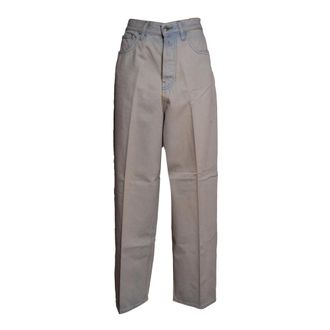 Don the Fuller Straight Jeans, female, Gray, Size: W26 Wide Trousers