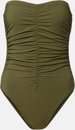 Karla Colletto Basics gathered swimsuit