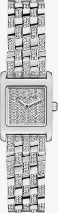 Michael Kors Micro Georgie Pav&eacute; Silver-Tone Watch