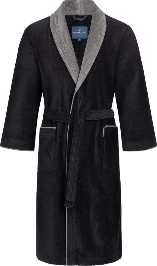 Morgenstern Black Dressing Gown Men Velour I Long I Large I Black from  59.95 - on Stylight