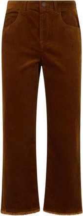 Isabel Marant Broeken, Dames, Oranje, M, Katoen, Wijde broek