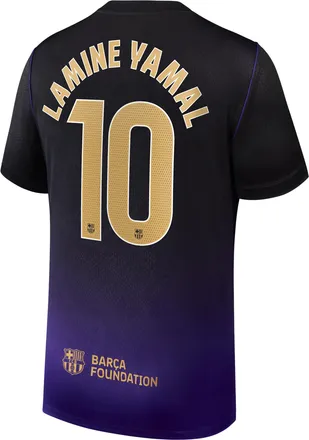 Nike Lamine Yamal 2026/27 Stadium Away Kobe Nike Mens Dri-FIT Soccer Jersey in Purple | NN204636807-FCB