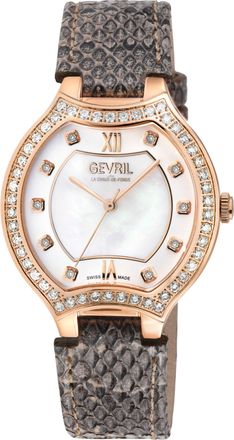 Gevril Group Lugano Diamond Womens Watch