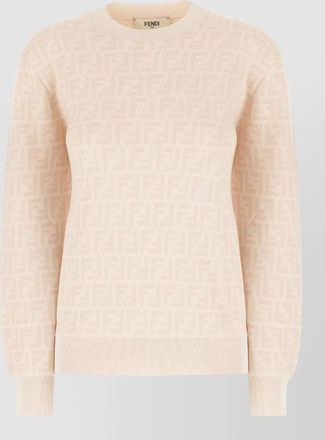 Fendi wool embroidered sweater