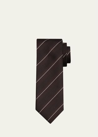 Tom Ford Mens Wavy Stripe Silk Tie