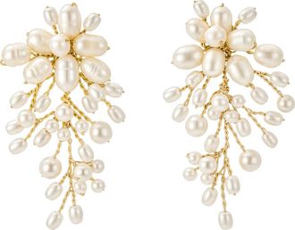 Untamed Petals Moore Freshwater Pearl Earrings in Gold at Nordstrom