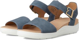 Dr. Scholls Time Sky Womens Wedge Shoes Oxide Blue Smooth : 7.5 M, Canvas/Textile