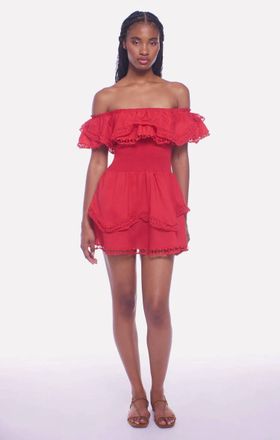 Peixoto Wyatt Mini Dress In Sriracha Red