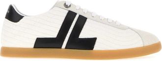Lanvin White Canvas Glen 2.0 Sneakers