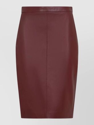 Saint Laurent high waist midi skirt knee length seams