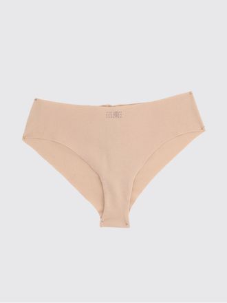 Maison Margiela Slip in cotone stretch a coste con vita elasticizzata