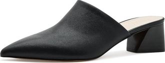 Franco Sarto Remilia Mule Womens Dress Flat Shoes Black : 9.5 M, Synthetic