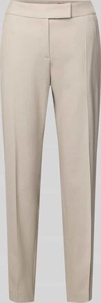 HUGO BOSS Regular Fit schmale Hose mit Viskose-Anteil Modell HILESA in Sand, Gr&ouml;&szlig;e 32