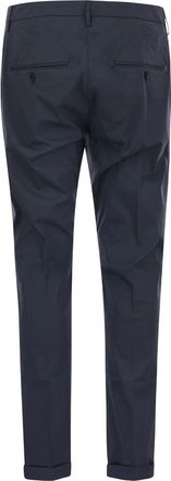 Dondup Mens Gaubert - Slim-fit Trousers - Dark Blue Cotton - Size 40 (Waist)