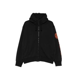 Stone Island Logo-print Zip-up Hoodie