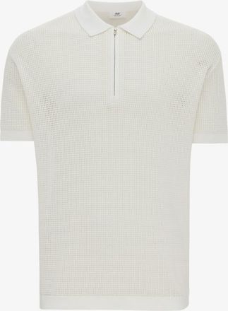 Gentiluomo Crochet Polo | Off -white