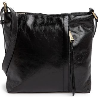 Hobo Leather Crossbody Bag in Black at Nordstrom Rack