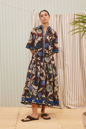 Alemais Jasper Shirt Dress In Chocolate