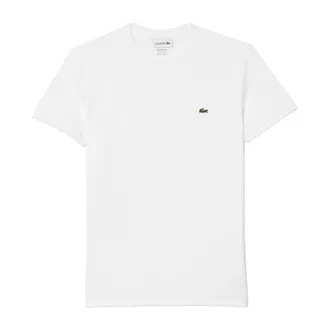 Lacoste T-Shirts, male, White, Size: 2XL Pima Cotton T-shirt
