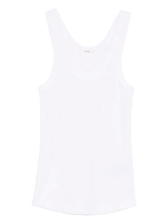 Haikure ribbed top - Bianco