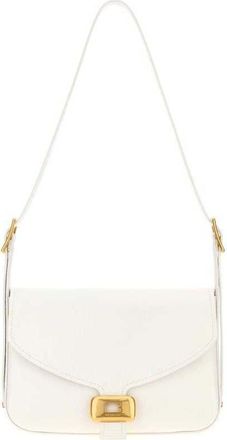 Balenciaga White Leather Medium Clicca Shoulder Bag Whitesnow Borse A Mano