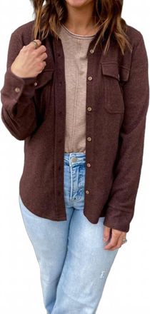 Thread & Supply Cassian Long Sleeve Shirt In Coffee Bean