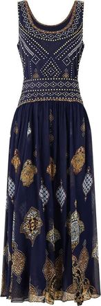 Camilla The Imperial Gate midi-jurk - Blauw
