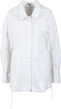 Krizia White Cotton Shirt with Classic Collar