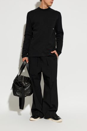 Jil Sander Long Sleeve T-shirt, Mens, Black