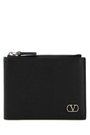 Valentino Garavani Black Leather Coin Purse