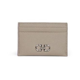 Ferragamo Wallets & Cardholders, female, Gray, Size: ONE SIZE Gancini Card Holder